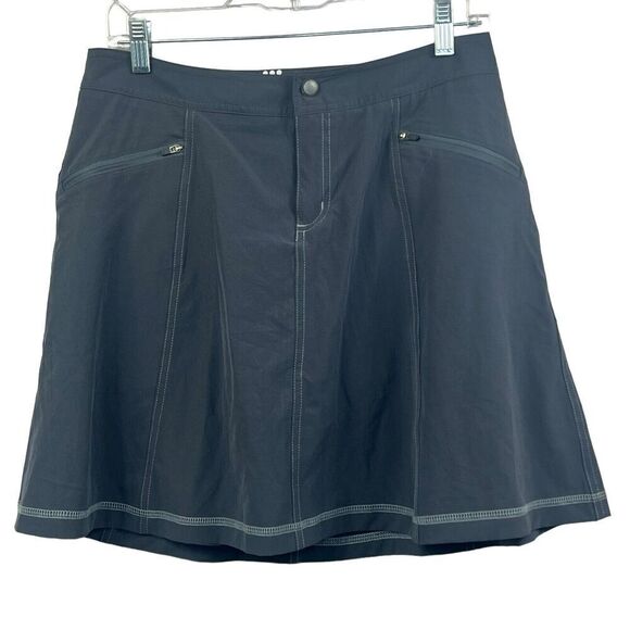 Title Nine Gray Swingtastic Tennis Golf Sporty A-Line Skirt Skort Size 4 - Picture 1 of 12